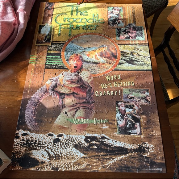 The Crocodile Hunter Steve Irwin 300 Piece Poster 2’ x 3’ Puzzle Hasbro 2000 - Picture 3 of 7